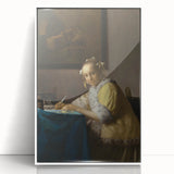 Baroque Art - Elegant Lady Writing in Period Rococo Style Wall Art Print