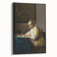 Baroque Art - Elegant Lady Writing in Period Rococo Style Wall Art Print