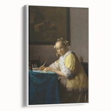 Baroque Art - Elegant Lady Writing in Period Rococo Style Wall Art Print