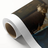 Baroque Art - Elegant Lady Writing in Period Rococo Style Wall Art Print