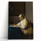 Baroque Art - Elegant Lady Writing in Period Rococo Style Wall Art Print