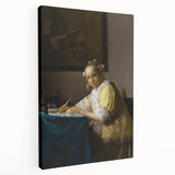 Baroque Art - Elegant Lady Writing in Period Rococo Style Wall Art Print
