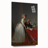 Neoclassical Lavoisier Portrait Print - Historic Art by Jacques-Louis David