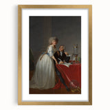 Neoclassical Lavoisier Portrait Print - Historic Art by Jacques-Louis David