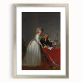 Neoclassical Lavoisier Portrait Print - Historic Art by Jacques-Louis David