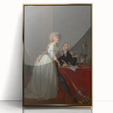 Neoclassical Lavoisier Portrait Print - Historic Art by Jacques-Louis David