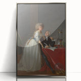 Neoclassical Lavoisier Portrait Print - Historic Art by Jacques-Louis David