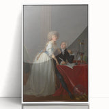 Neoclassical Lavoisier Portrait Print - Historic Art by Jacques-Louis David