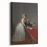 Neoclassical Lavoisier Portrait Print - Historic Art by Jacques-Louis David