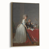 Neoclassical Lavoisier Portrait Print - Historic Art by Jacques-Louis David