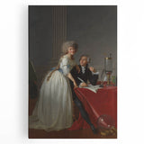 Neoclassical Lavoisier Portrait Print - Historic Art by Jacques-Louis David