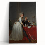 Neoclassical Lavoisier Portrait Print - Historic Art by Jacques-Louis David