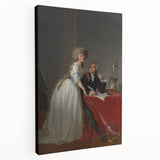 Neoclassical Lavoisier Portrait Print - Historic Art by Jacques-Louis David