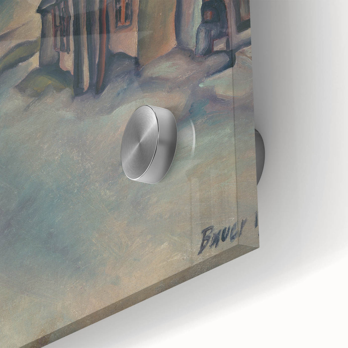 Expressionist Alley Scene - Abstract Modern Expressionism Wall Art