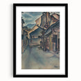 Expressionist Alley Scene - Abstract Modern Expressionism Wall Art