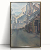 Expressionist Alley Scene - Abstract Modern Expressionism Wall Art
