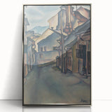 Expressionist Alley Scene - Abstract Modern Expressionism Wall Art