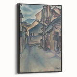 Expressionist Alley Scene - Abstract Modern Expressionism Wall Art