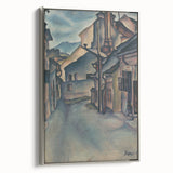 Expressionist Alley Scene - Abstract Modern Expressionism Wall Art