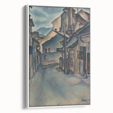 Expressionist Alley Scene - Abstract Modern Expressionism Wall Art