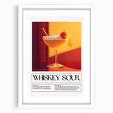 Abstract art print featuring vibrant, multicolored brushstrokes on a white framed canvas, ideal for dining room decor.