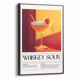 Black and white vintage poster art of a coffee cup on framed canvas, suitable for bedroom wall decor.