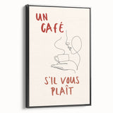 Black and white vintage poster art of a landscape on framed canvas, ideal for bedroom wall decor.