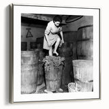 Landscape art painting of a colorful forest scene on a framed canvas, ideal for living room decor.