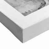 Large art depicting a black and white landscape painting on stretched canvas, suitable for bedroom wall decor.