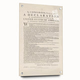 Historic Declaration - Patriotic Wall Art