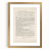 Historic Declaration - Patriotic Wall Art