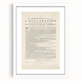 Historic Declaration - Patriotic Wall Art