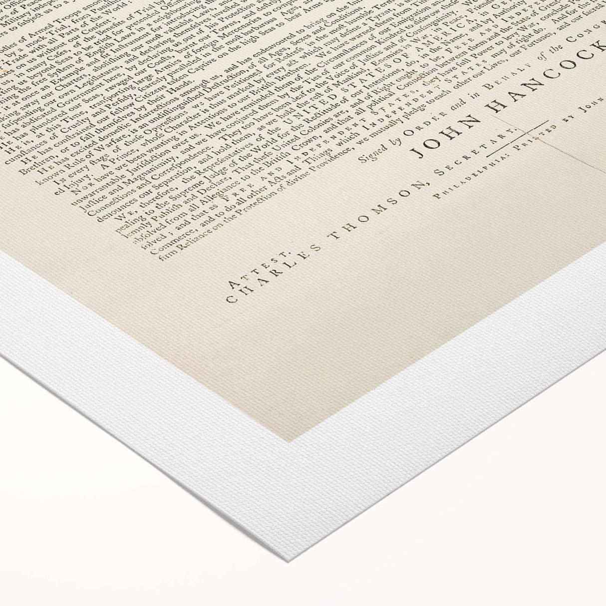 Historic Declaration - Patriotic Wall Art