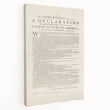 Historic Declaration - Patriotic Wall Art