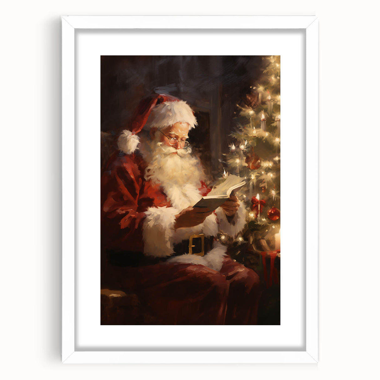 Santa’s Cozy Christmas Night – Classic Christmas Wall Decorations
