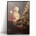 Santa’s Cozy Christmas Night – Classic Christmas Wall Decorations