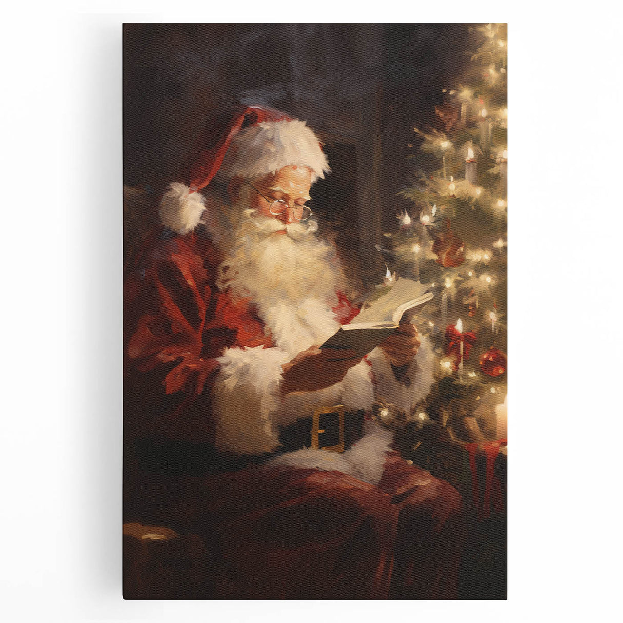 Santa’s Cozy Christmas Night – Classic Christmas Wall Decorations