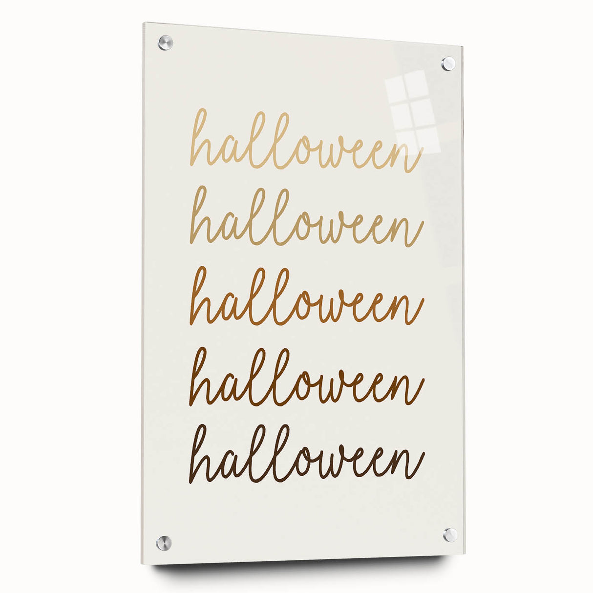 Minimalist Halloween Typography Wall Art - Halloween Wall Decor