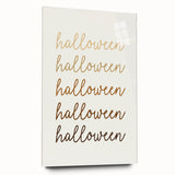 Minimalist Halloween Typography Wall Art - Halloween Wall Decor