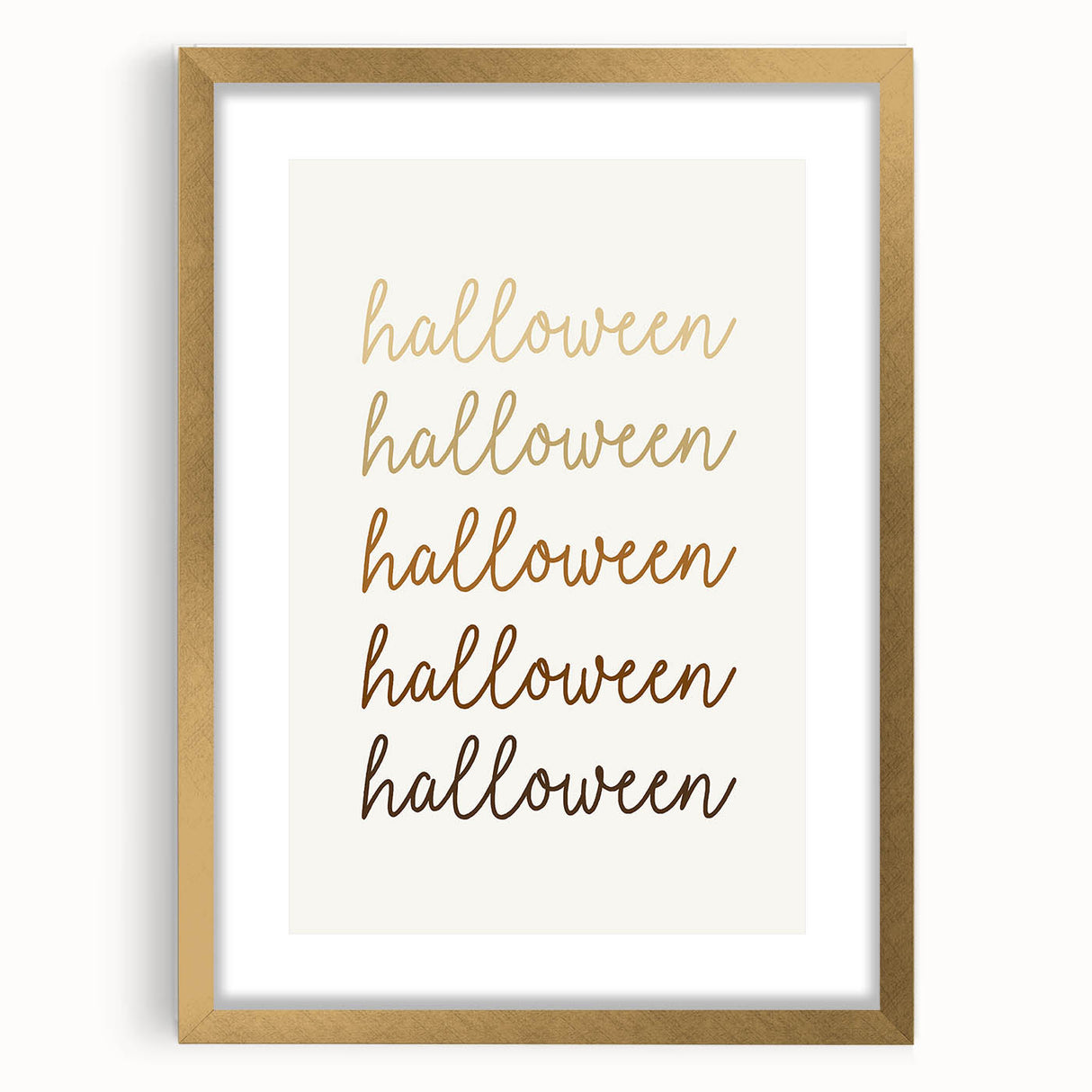 Minimalist Halloween Typography Wall Art - Halloween Wall Decor