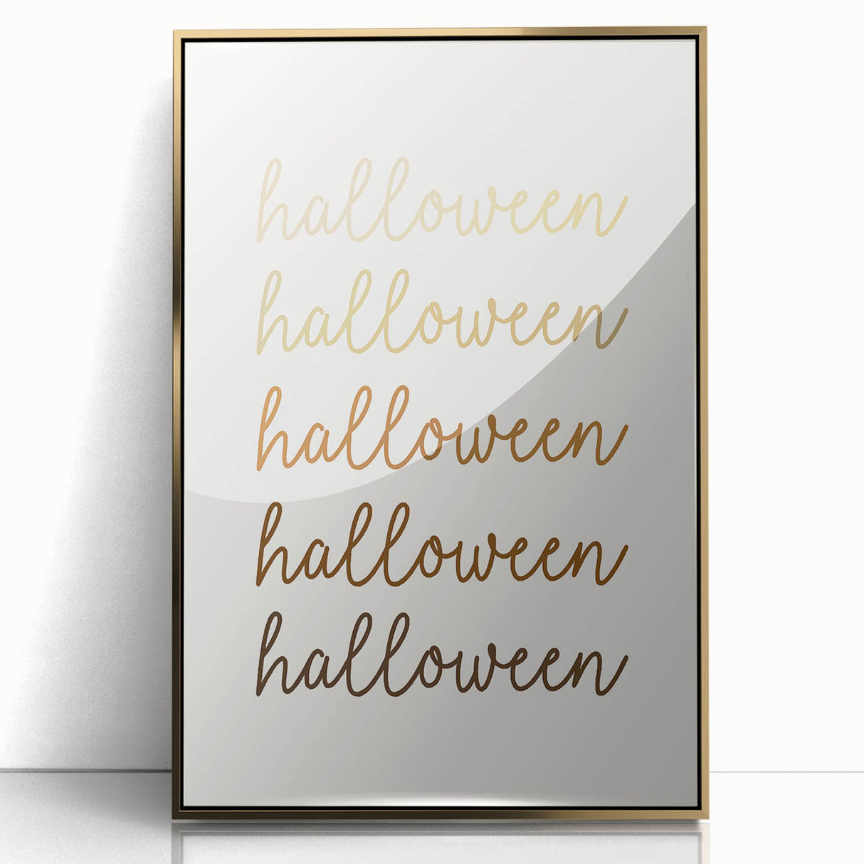 Minimalist Halloween Typography Wall Art - Halloween Wall Decor