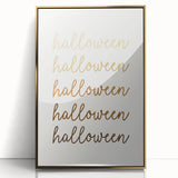 Minimalist Halloween Typography Wall Art - Halloween Wall Decor