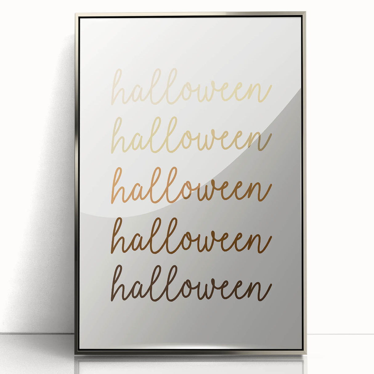 Minimalist Halloween Typography Wall Art - Halloween Wall Decor