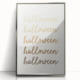 Minimalist Halloween Typography Wall Art - Halloween Wall Decor