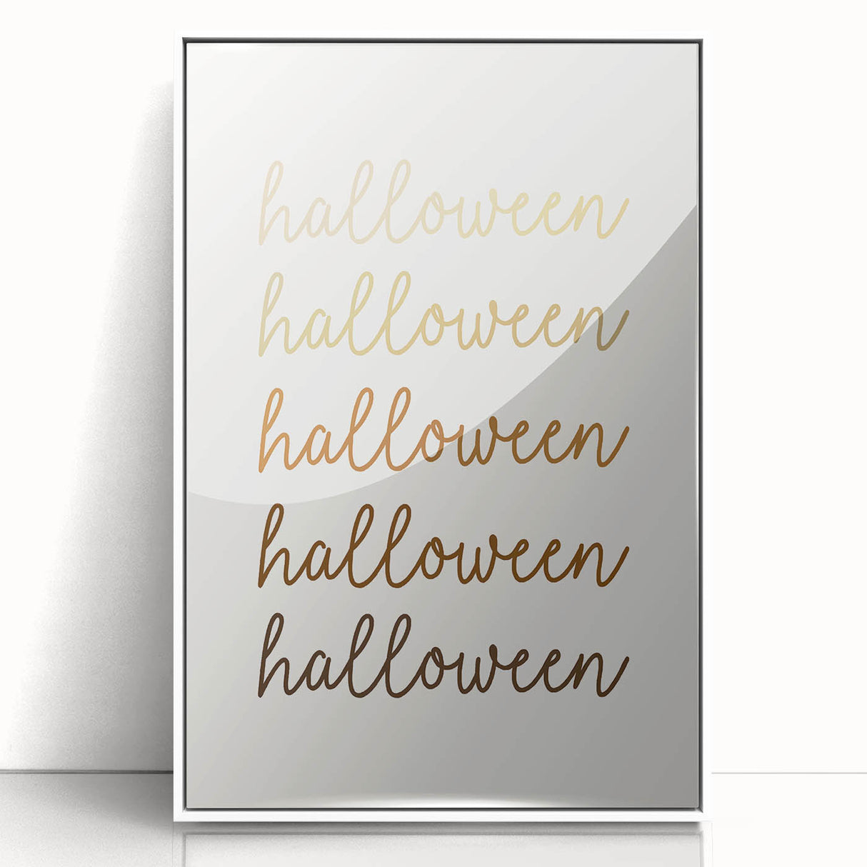 Minimalist Halloween Typography Wall Art - Halloween Wall Decor