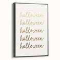 Minimalist Halloween Typography Wall Art - Halloween Wall Decor