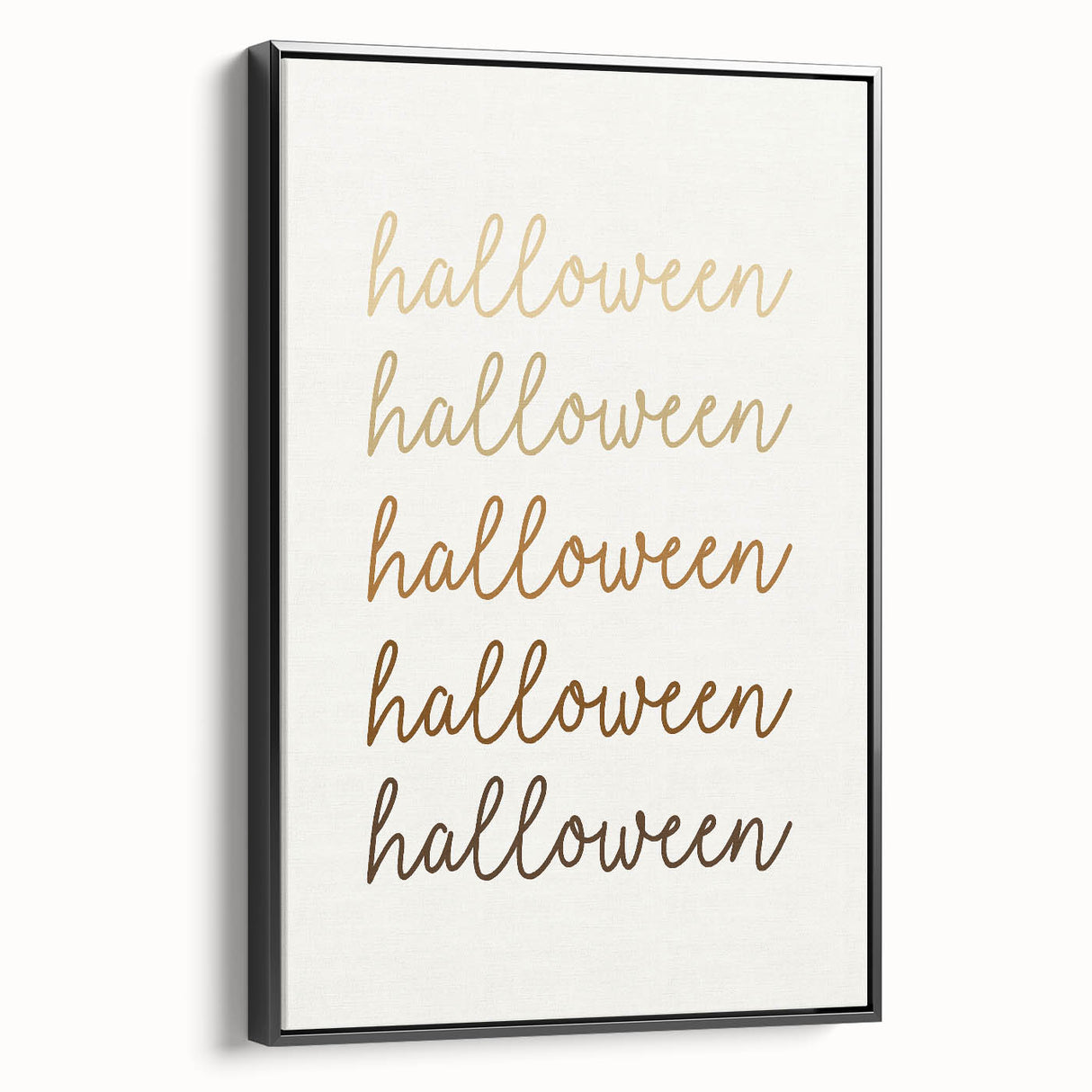 Minimalist Halloween Typography Wall Art - Halloween Wall Decor