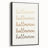 Minimalist Halloween Typography Wall Art - Halloween Wall Decor