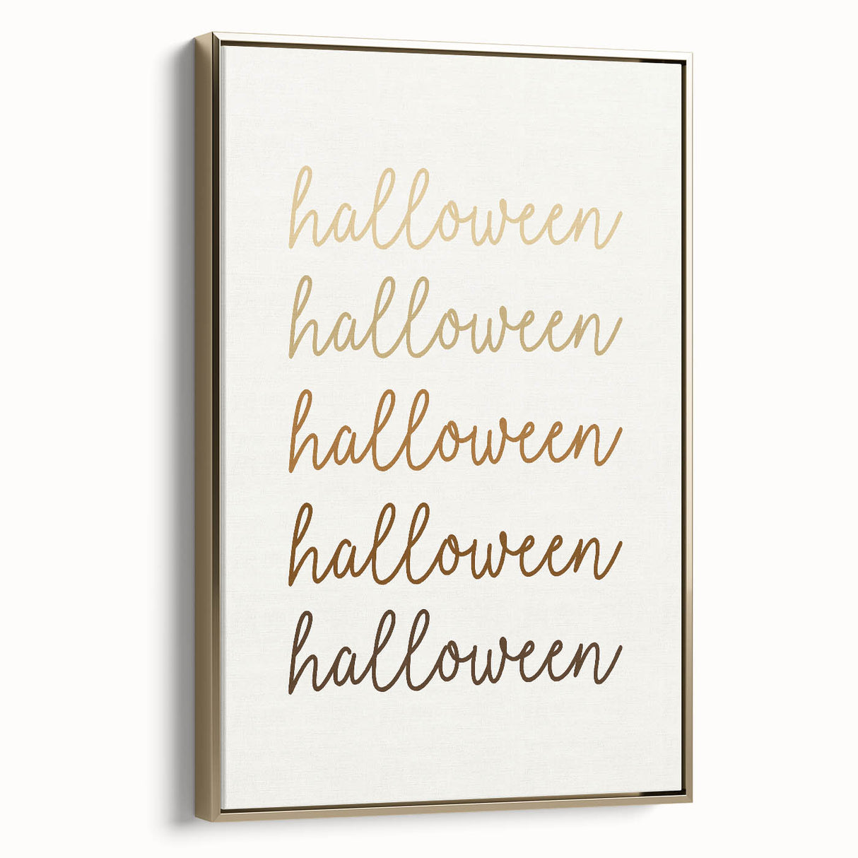 Minimalist Halloween Typography Wall Art - Halloween Wall Decor