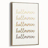 Minimalist Halloween Typography Wall Art - Halloween Wall Decor
